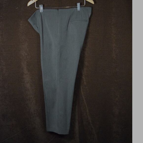 Talbots Classic Side Zip Dark Gray Dress Slacks Stretch Trouser 14P 25" inseam - Picture 5 of 8